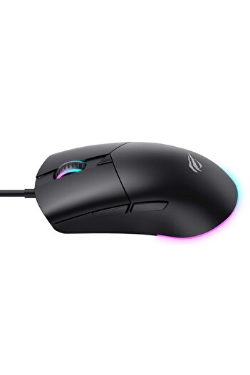 Havit RGB gaming mouse, 8000 DPI, 1.6m, 5V, MS1038, Black
