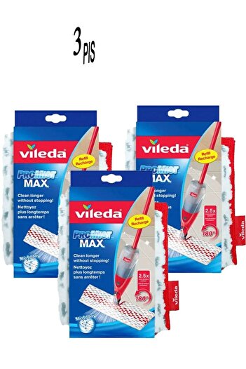 Vileda Set of 3 Promist Max floor mops
