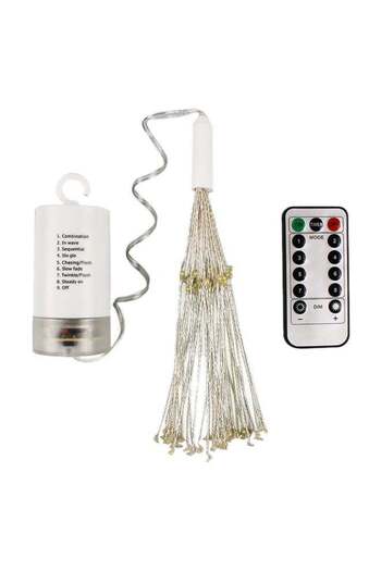 Generic 100 LED Copper Wire String Light With Batteries Box And Remote Control Multicolour