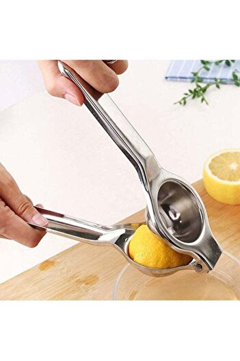 Generic Jochapa Manual Lemon Squeezer Stainless Lemon Juicer Press Silver 20cm