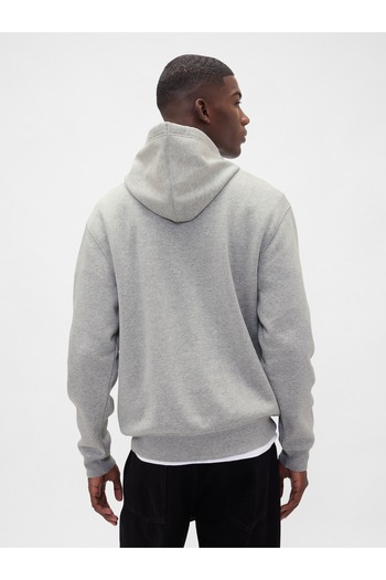 GAP Erkek Gri Relaxed Mini-Logo Sweatshirt