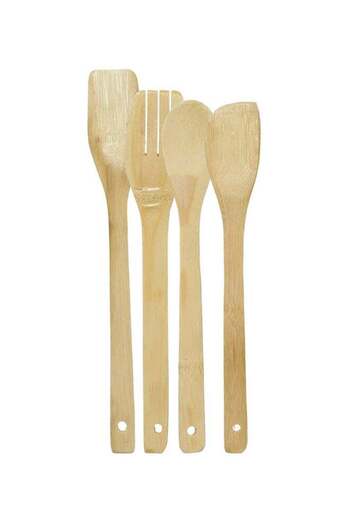Generic Set Of 4 Spatulas Brown Standard