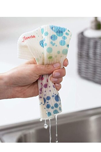 Vileda Design Collection Absorbent Sponge, Natural, Biodegradable, Versatile, 3 Count, Cellulose/Cot