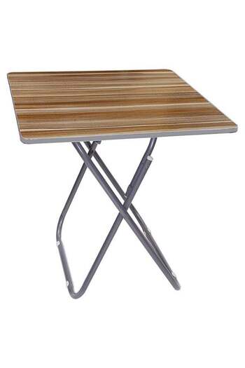Generic Foldable Table Brown/Grey