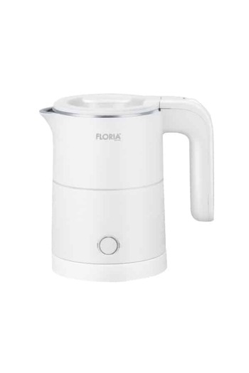 Floria Electric kettle, power 1000W, capacity 500ml, stainless steel, white / ZLN1735