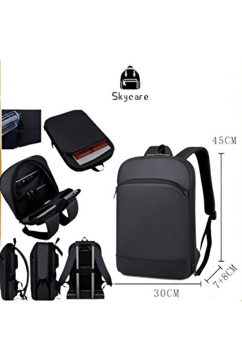 Skycare Lightweight Business 15.6 Inch Laptops Backpack for Men, Multi-Pocket, USB Charging Port, Su