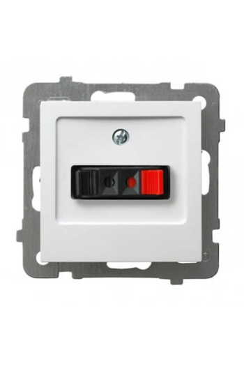 OSPEL As white p/t single speaker socket without frame