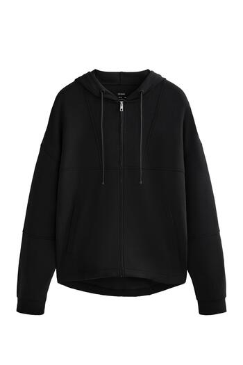 Oysho Hooded jacket with soft-touch modal