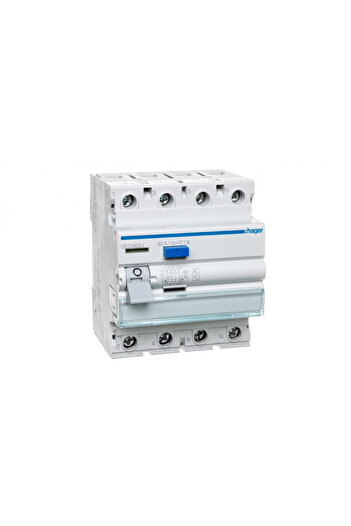 Hager Polo 4P 63A 0.1A differential circuit breaker type AC CEC463J