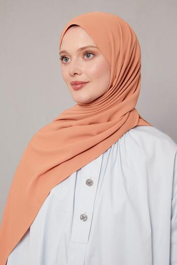 Levidor Orange Plain Trend Shawl