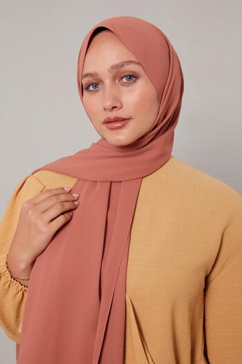 Levidor Orange Plain Trend Shawl