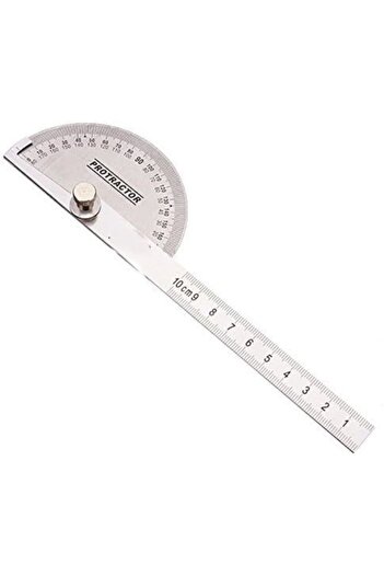 genric 90 x 150mm Protractor Round Head Stainless Steel