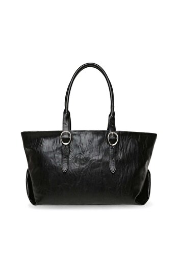 Steve Madden Women's Harleen Black/Gold Handbag