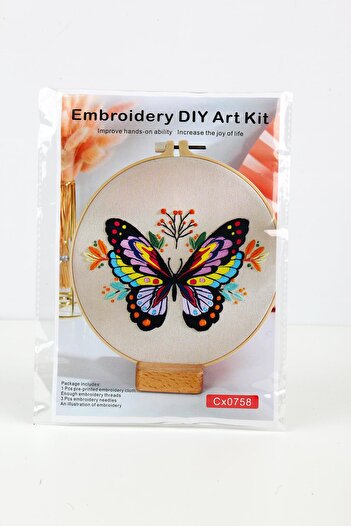 ŞERİFOĞLU Butterfly Themed Embroidery Kit