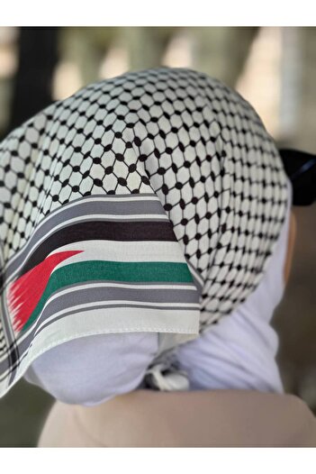ALDAYER PALESTINE THEMED SCARF 50x50