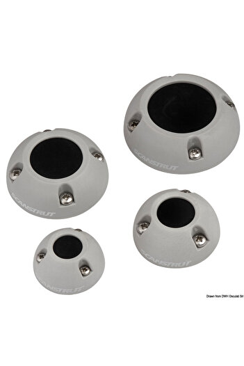 SCANSTRUT Vertical cable gland in grey plastic