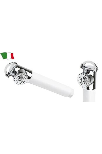 GFN Straight Shower with Chrome Brass Head, Button Operation, Shockproof Material