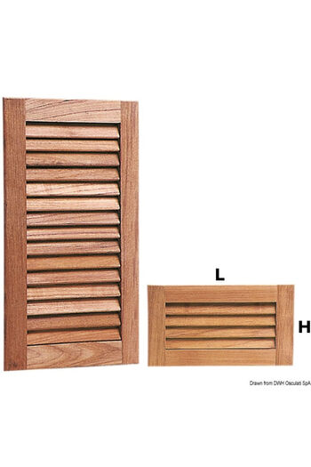 Arc Grila de aerisire din lemn de teak