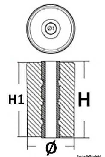 Volvo DPH/DPR anode for exhaust pipe
