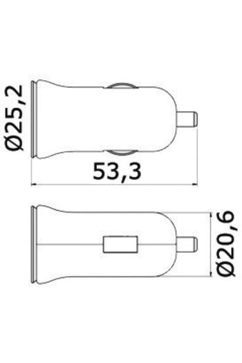 OSCULATI USB Socket 12/24 V