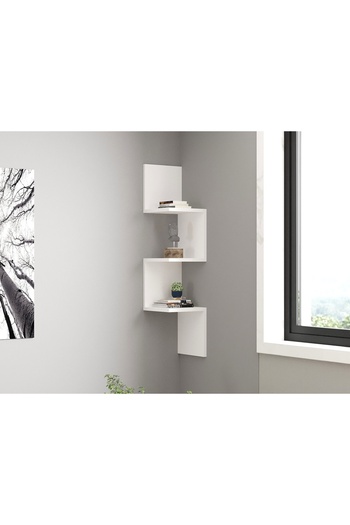 UnicUtil Rafturi perete, Oak Ridge, UnicUtil, 25 x 105 x 25 cm, Alb
