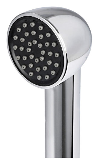 Elissa Deck Shower with Keji Battery and White Nylon Hose