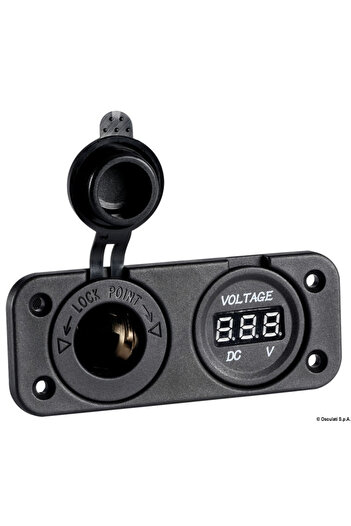 OSCULATI Digital Volt Meter with Recessed Mounting