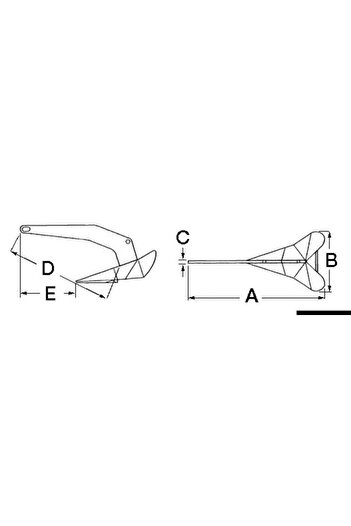 OSCULATI Ancora Delta SS 10-63 Kg