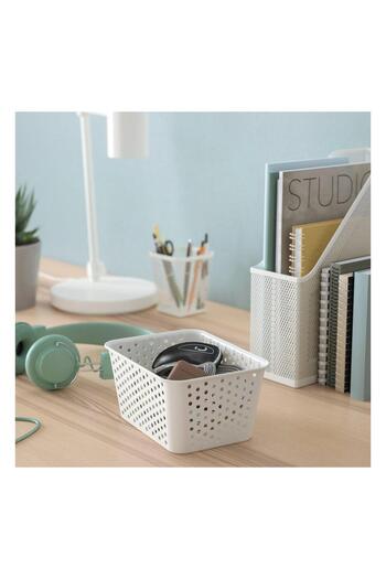 IKEA Plogsvang Basket White 15X20X10 cm