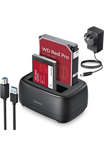 Orico External Hard Drive Dock Duplicator/Cloner SATA to USB C for 2.5”/3.5” Seagate Samsung WD