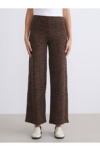 LC Waikiki Sparkling Selections from Shining Store |   Wide Leg Women's Trousers with Elastic Waistband