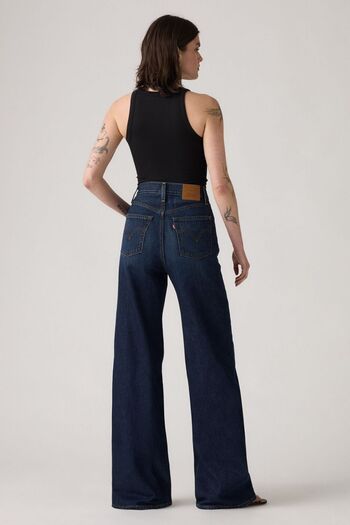 Levi's Ribcage Wide Leg Tr Do You Mind Jeans de damă albastru închis