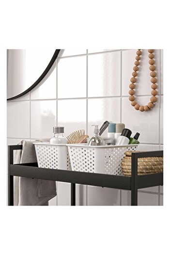 IKEA Plogsvang Basket White 15X20X10 cm