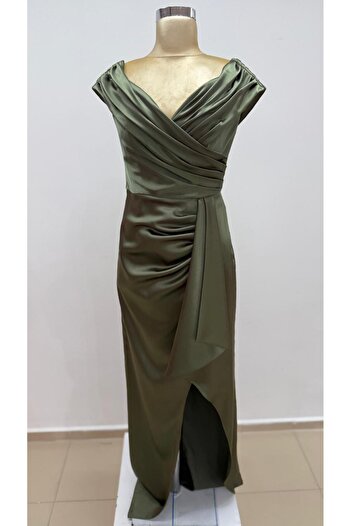 ALFABETA Drape detaylı abiye