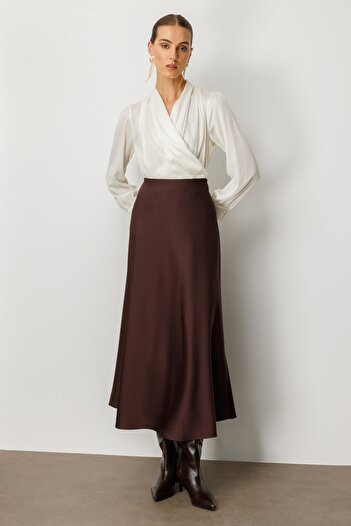 Ekol Maxi Length Flounce Skirt