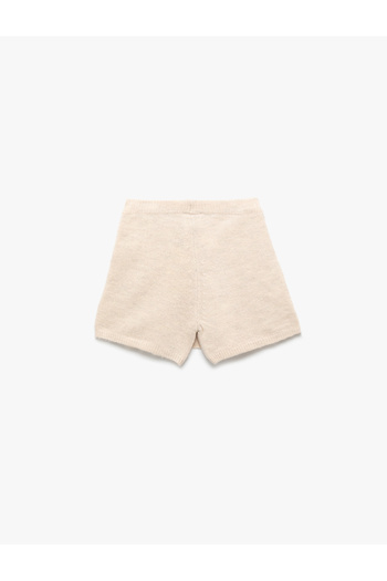 Koton Bow Patterned Bead Detailed Knitwear Shorts Skirt