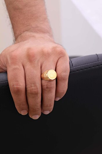 Tufanlar Kuyumculuk 14 Ayar Ata Çeyrekli Altın Erkek Yüzük