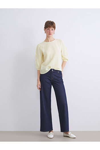 LC Waikiki Create Your Style from Uzg Store |   Crew Neck Textured Blouse