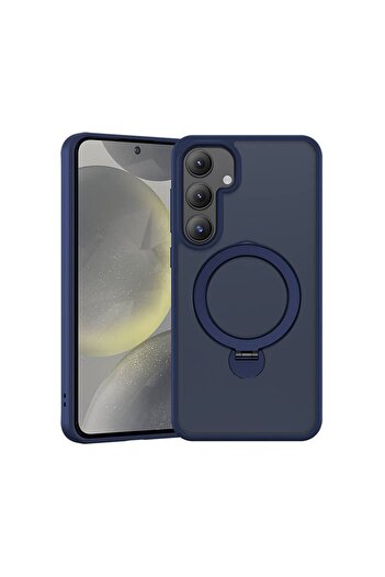 Benks Galaxy S25 Plus Kılıf M-safe Şarj Uyumlu Standlı Mist Protective Kapak Mavi