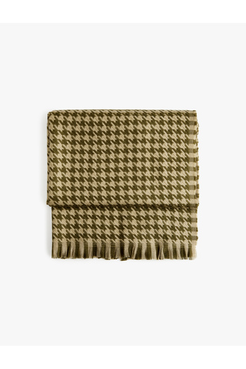 Koton Crowbar Patterned Long Tassel Scarf