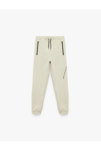 Koton Cotton Pocket Zippered Jogger Sweatpants