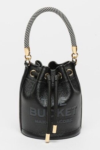Marc Jacobs , Bucket Leather Bag with Detachable Strap, Black