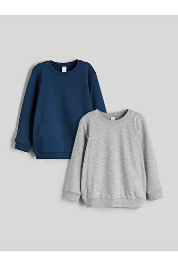 LC Waikiki Leave Your Style with Us |   Crew Neck Boys' Sweatshirt 2-Pack