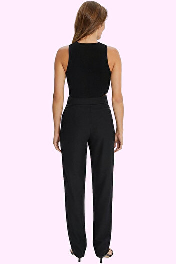 PayBuy Women's Fashion High Waist Wide Leg Woven Pants Solid Pattern Basic Summer