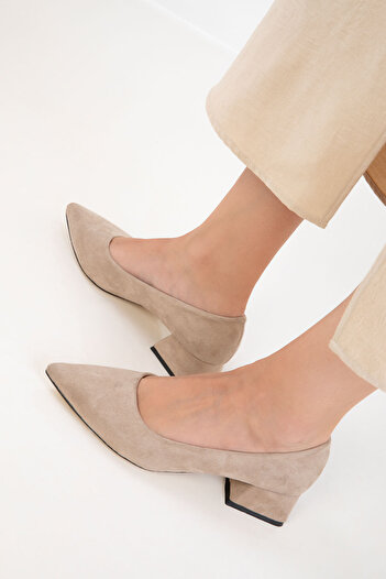 SOHO Skin Suede Women's Classic Heeled Shoes 18391