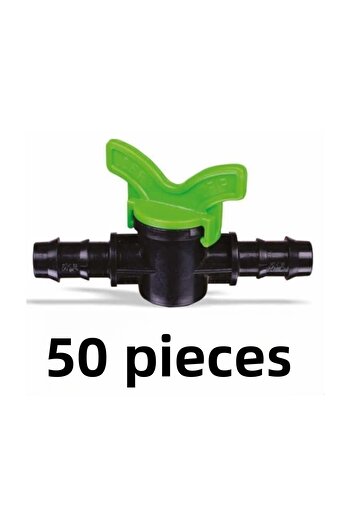 Emek Valve 50 pcs. - Drip Irrigation Part Apparatus Drip Pipe Hose Part Insert Fittings