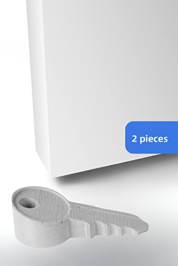 Evene Door Stopper White Color Decorative Door Holder Stopper 2 Pieces Model 5