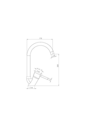 Tema Flora Swan Sink Faucet