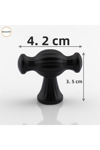 Badem10 Fraction Black Metal Handle Knob Furniture Drawer Kitchen Cabinet Handle Cupboard Modern Cover Handles