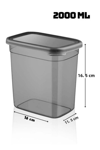 Open Home Concept 2000 Ml Jumbo Size Tablet + Detergent Storage Container Set of 2 Anthracite